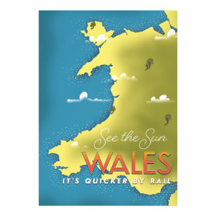 See the Sun Wales travel poster. Photo Print