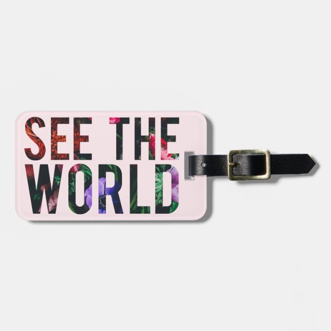 See the World, Luggage Tag (Front Horizontal)