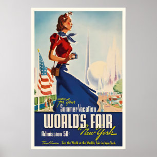 See The World's Fair New York - Vintage Travel Poster