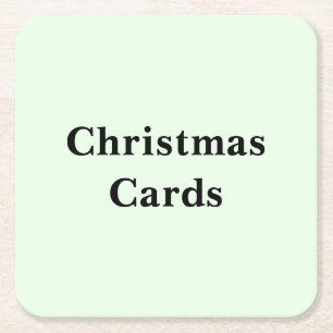 See These Photo Christmas Cards Square Paper Coaster