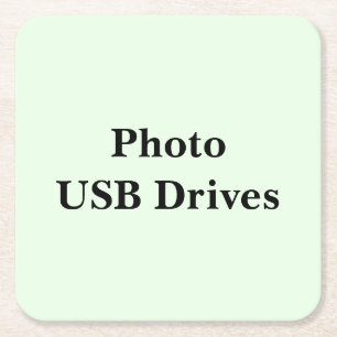 See These Photo USB Drive Square Paper Coaster