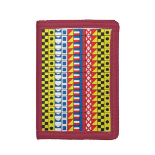 See Worthy_Signal Flags pattern_I Love To Sail Trifold Wallet