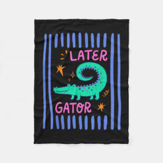 See Ya Gator Fleece Blanket