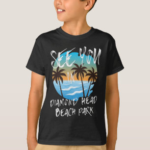 See You Diamond-head-beach-park Retro Vintage Oahu T-Shirt