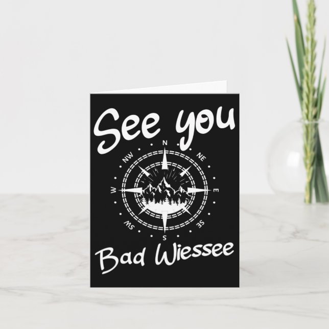 See You Hiking Bad Wiessee Germany Vacation Ski Co Card (Front)