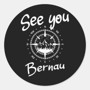 See You Hiking Bernau Germany Vacation Ski Comp 1  Classic Round Sticker