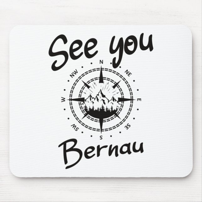 See You Hiking Bernau Germany Vacation Ski Comp  Mouse Pad (Front)
