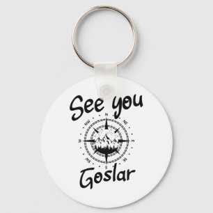 See You Hiking Goslar Germany Vacation Ski Comp Key Ring