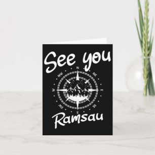 See You Hiking Ramsau Germany Vacation Ski Comp Card