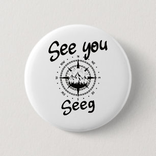 See You Hiking Seeg Germany Vacation Ski Comp 6 Cm Round Badge