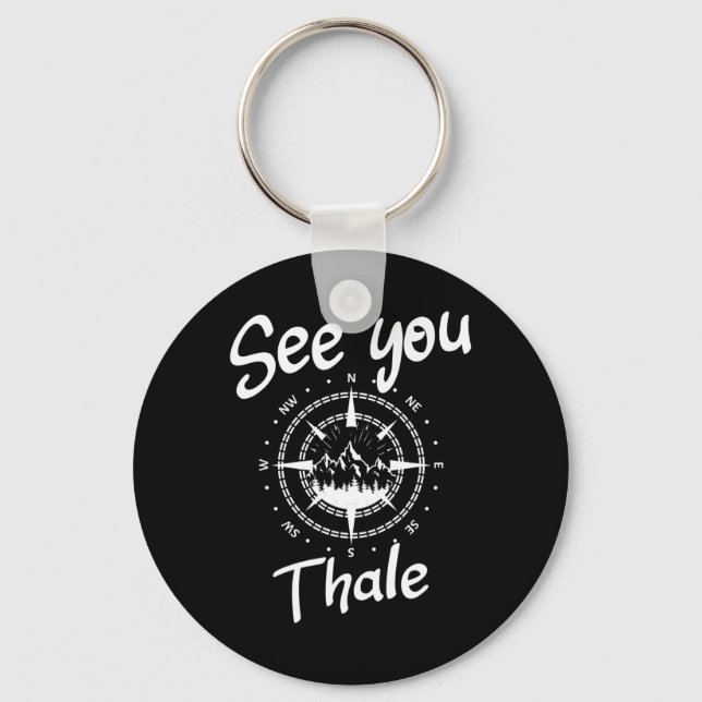 See You Hiking Thale Germany Vacation Ski Comp  Key Ring (Front)