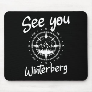 See You Hiking Winterberg Germany Vacation Ski Com Mouse Pad