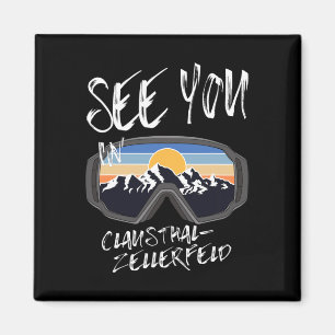 See You In Clausthal-zellerfeld Snowboarding Vacat Magnet