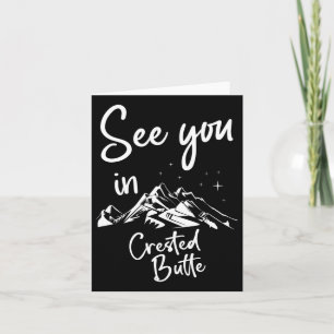 See You In Crested Butte Usa Vacation Ski 1  Card