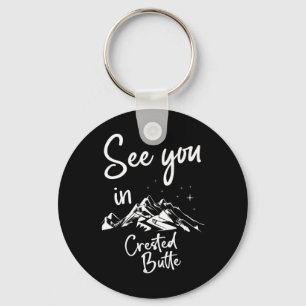 See You In Crested Butte Usa Vacation Ski 1 Key Ring