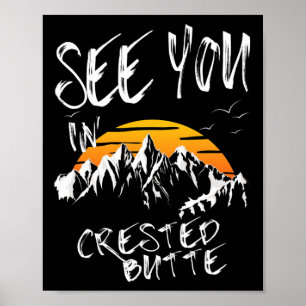 See You In Crested Butte Usa Vacation Ski Poster