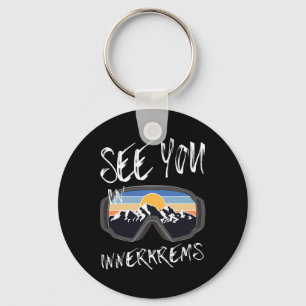 See You In Innerkrems Kärnten Vacation Ski Goggles Key Ring