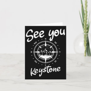 See You In Keystone Usa Vacation Ski Comp Card