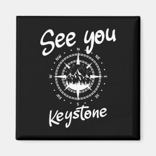 See You In Keystone Usa Vacation Ski Comp  Magnet