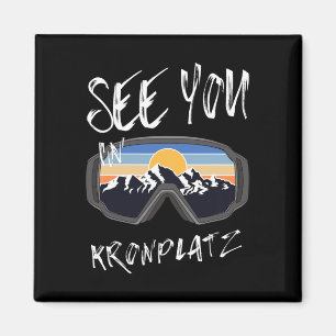 See You In Kronplatz Hiking Italy Vacation Ski Gog Magnet