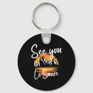 See You In Le Sauze France Hiking Vacation Ski  Key Ring