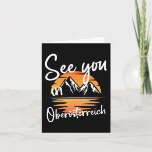 See You In Oberösterreich Vacation Ski Hiking Card
