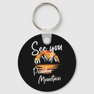 See You In Powder Mountain Usa Vacation Ski Key Ring