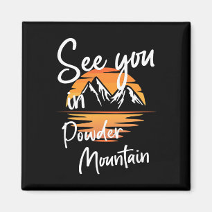 See You In Powder Mountain Usa Vacation Ski Magnet