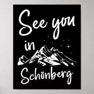 See You In Schönberg Germany Vacation Ski Poster