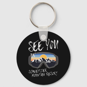 See You In Schweitzer Mountain Resort Hiking Vacat Key Ring