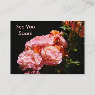 See You Soon! Rose Appointment Cards Roses