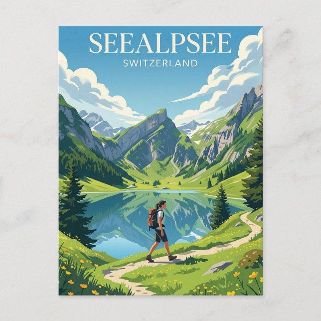 Seealpsee Switzerland Postcard (Front)