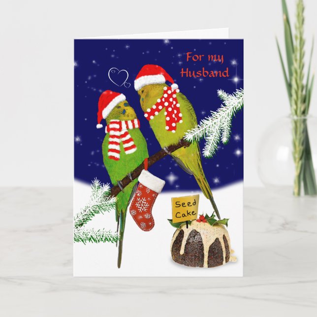 Seed Cake Christmas Card HUSBAND (Front)