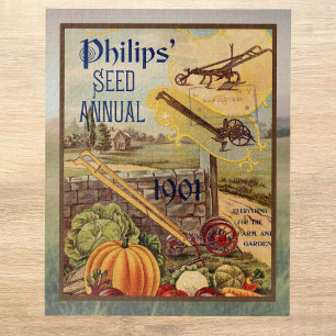 Seed Catalogue n Packet Vintage 1901 Autumn Harves Jigsaw Puzzle
