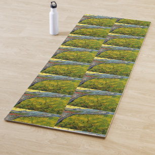 Seed Field at Sunrise by Vincent van Gogh Yoga Mat