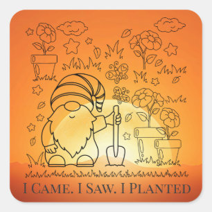 Seed for Gardening Herbs & Spices Packet Square Sticker