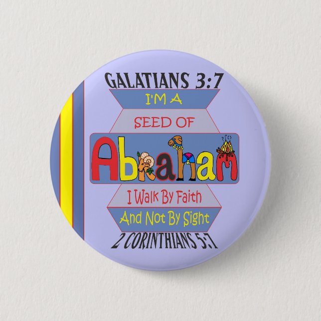 Seed of Abraham I Eng I Rnd I 2.25X2.25 Button (Front)