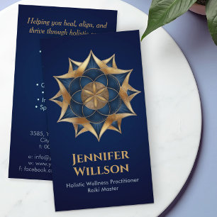 Seed of life in Lotus Flower Business Card