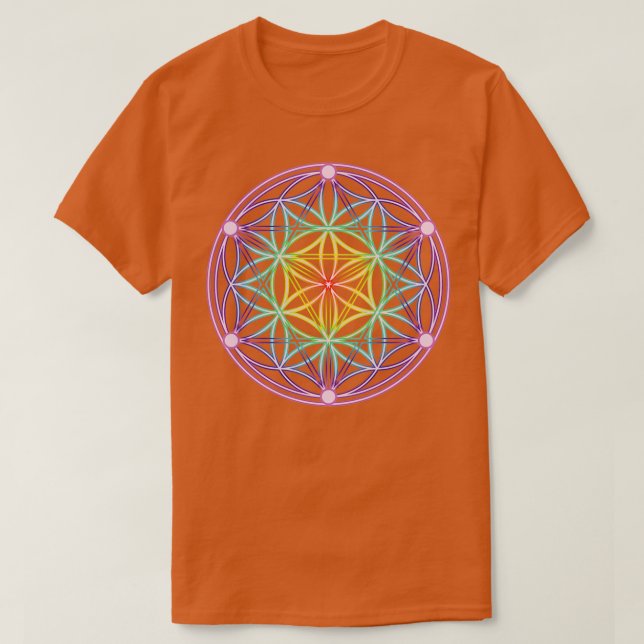 Seed of life rainbow T-Shirt (Design Front)