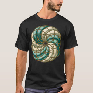 SEED OF LIFE TUBE TORUS SACRED GEOMETRY T-Shirt