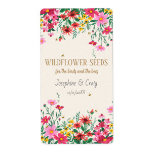 Seed Packet Labels Wedding Favours