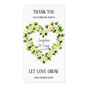 Seed Packet Labels Wedding Favours