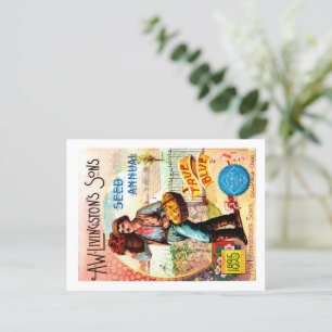 Seed Packet Postcards.  Postcard