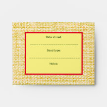 Seed saving envelopes, rustic, pretty, seed gift