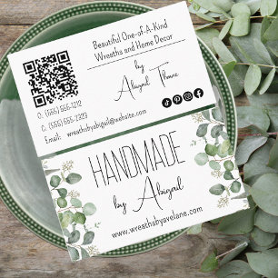 Seeded Eucalyptus Handmade Business Card