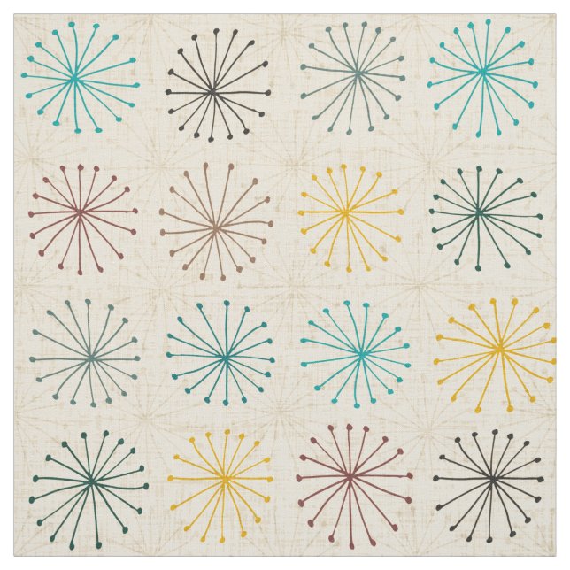 seedheads cream fabric (Swatch)