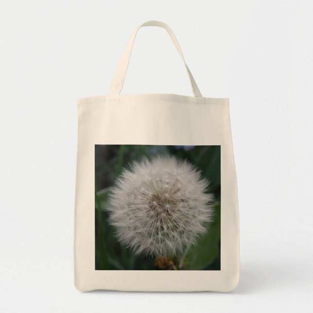 Seeding Dandelion Flower Grocery Tote bag (Front)