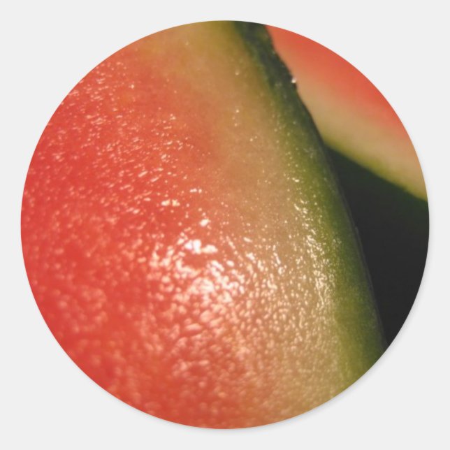 seedless watermelon classic round sticker (Front)