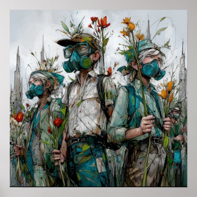 Seeds of Resistance - Solarpunk Poster (Front)