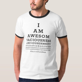 Seeing Awesome Chart Shirt